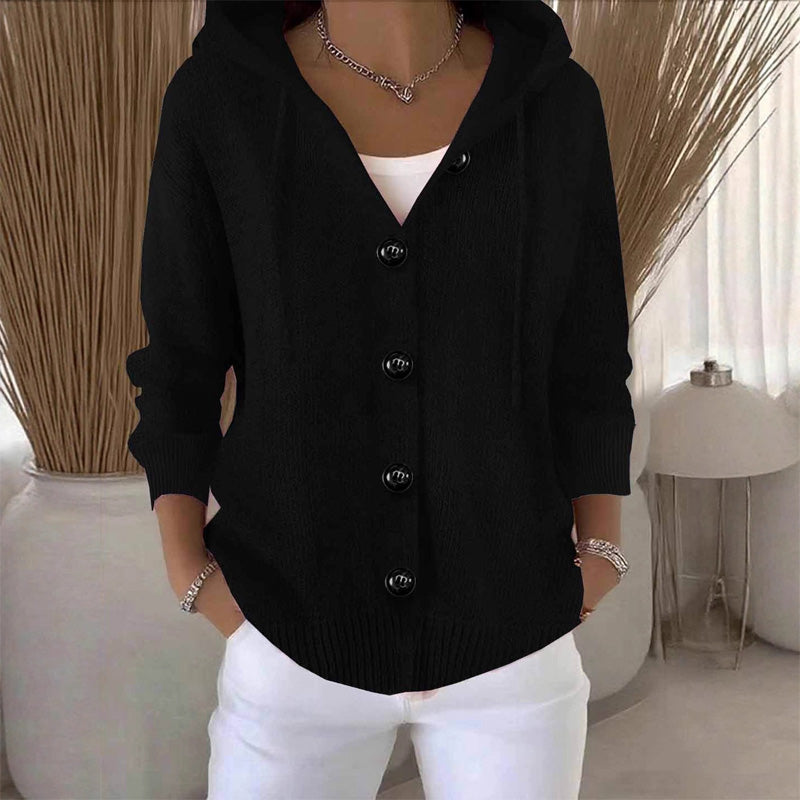 Victoire | Cardigan Ample à Capuche et Boutons