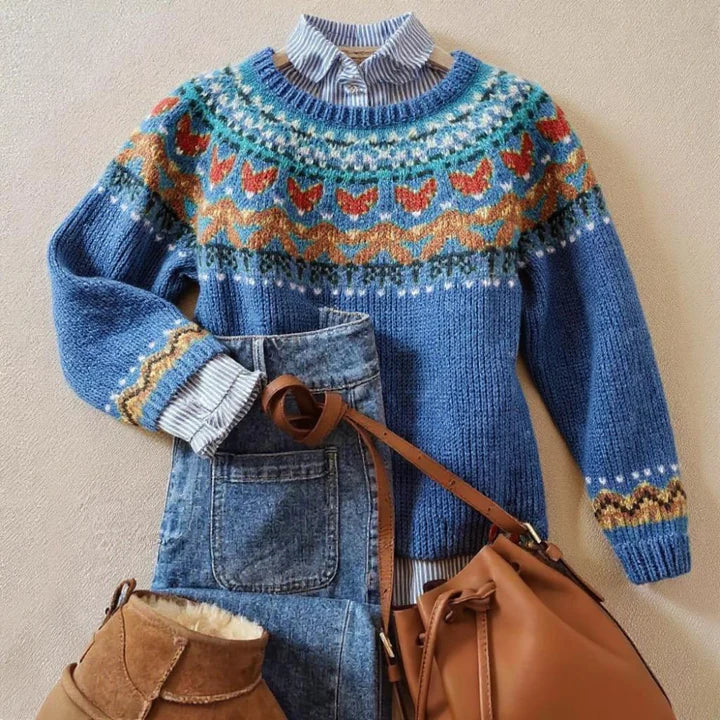 Velvo™ | Pull Vintage Classique en Maille