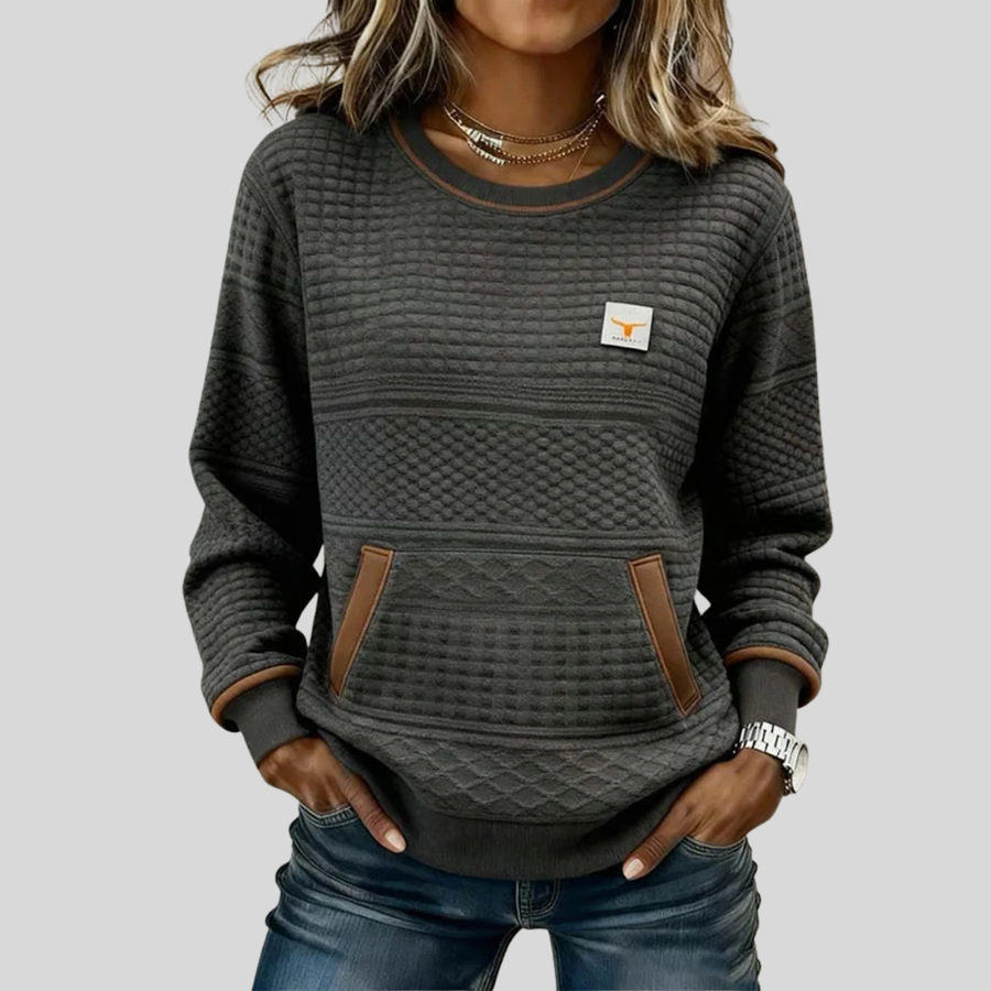 DELACROIX | Sweat Matelassé Col Rond pour Femme Chloé