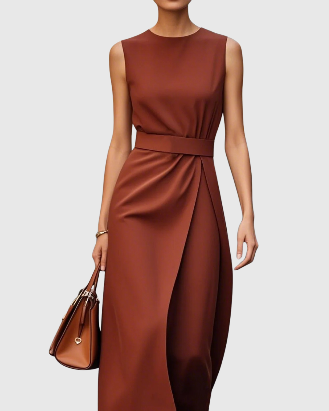 Clarimond | Women's Elegant Round Neck Dress