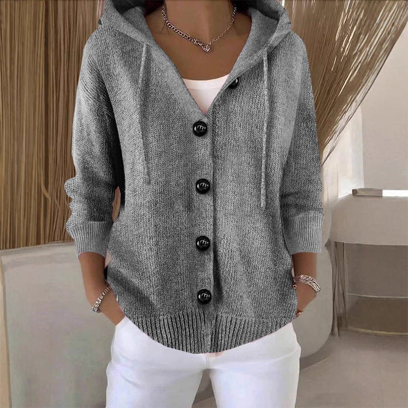 Victoire | Cardigan Ample à Capuche et Boutons