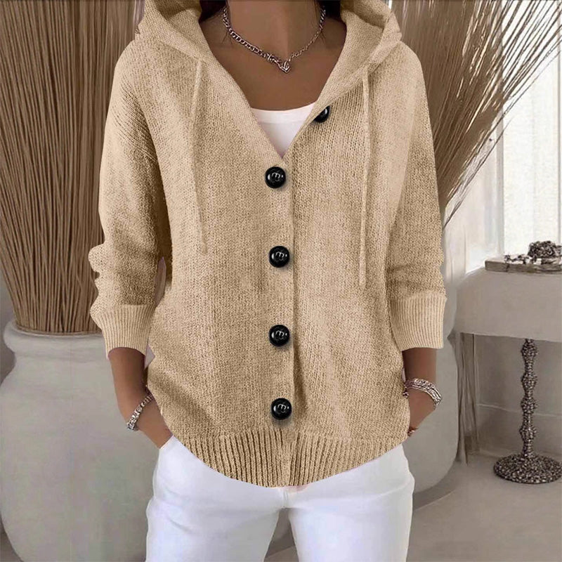Victoire | Cardigan Ample à Capuche et Boutons