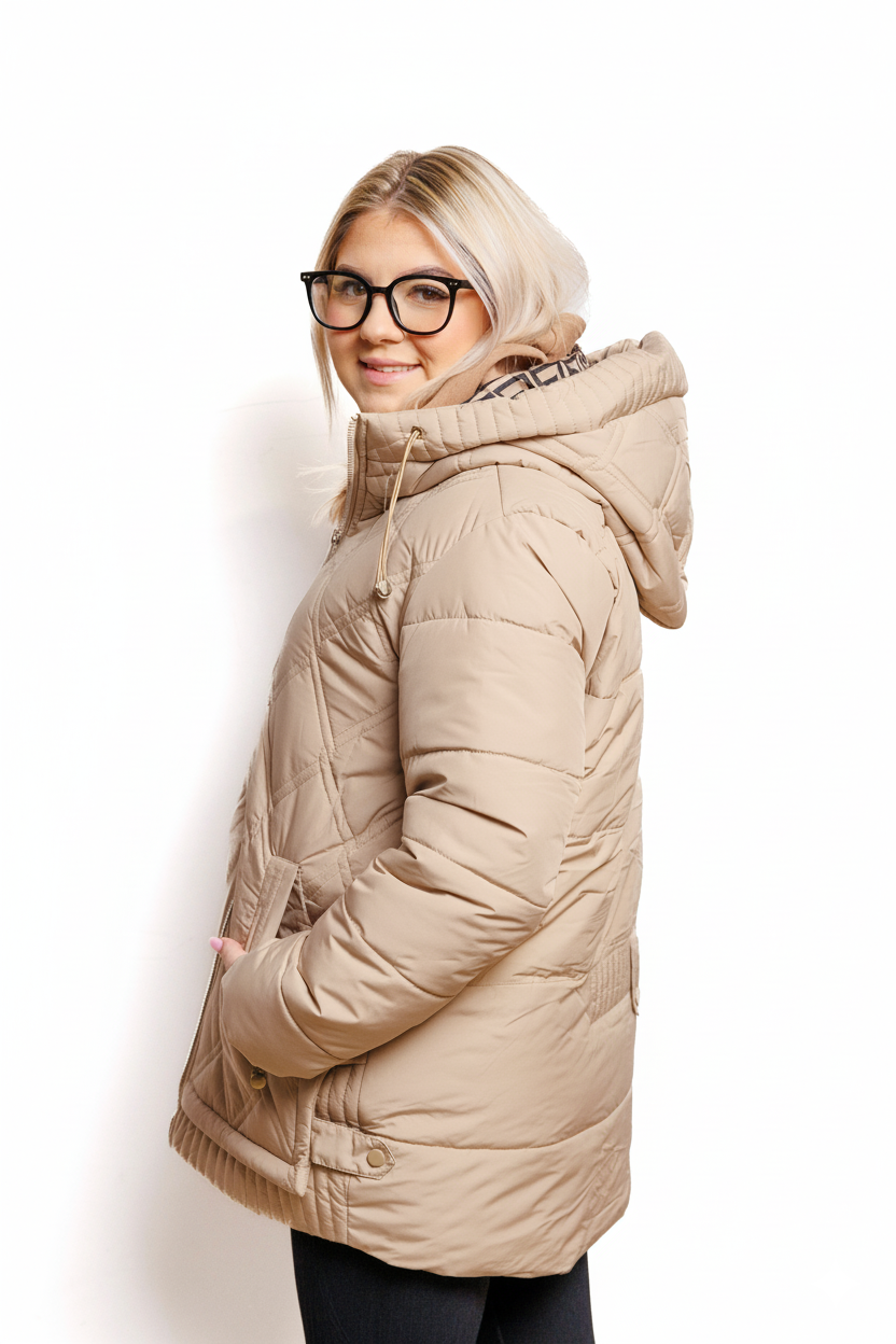 Éliane™ | Veste d’hiver chaude, légère et imperméable Plus Size