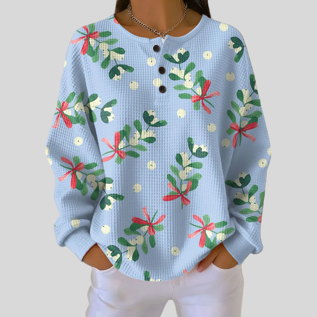 DELACROIX | Sweat Gaufré Gui et Baies pour Femme Élise
