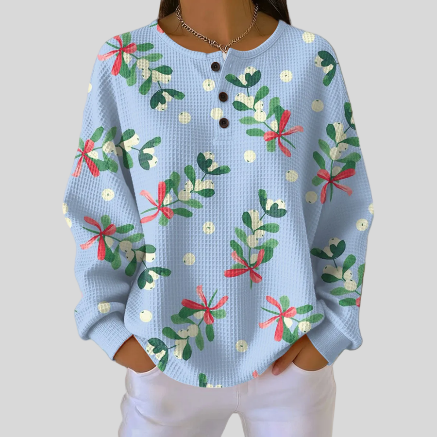 DELACROIX | Sweat Gaufré Gui et Baies pour Femme Élise