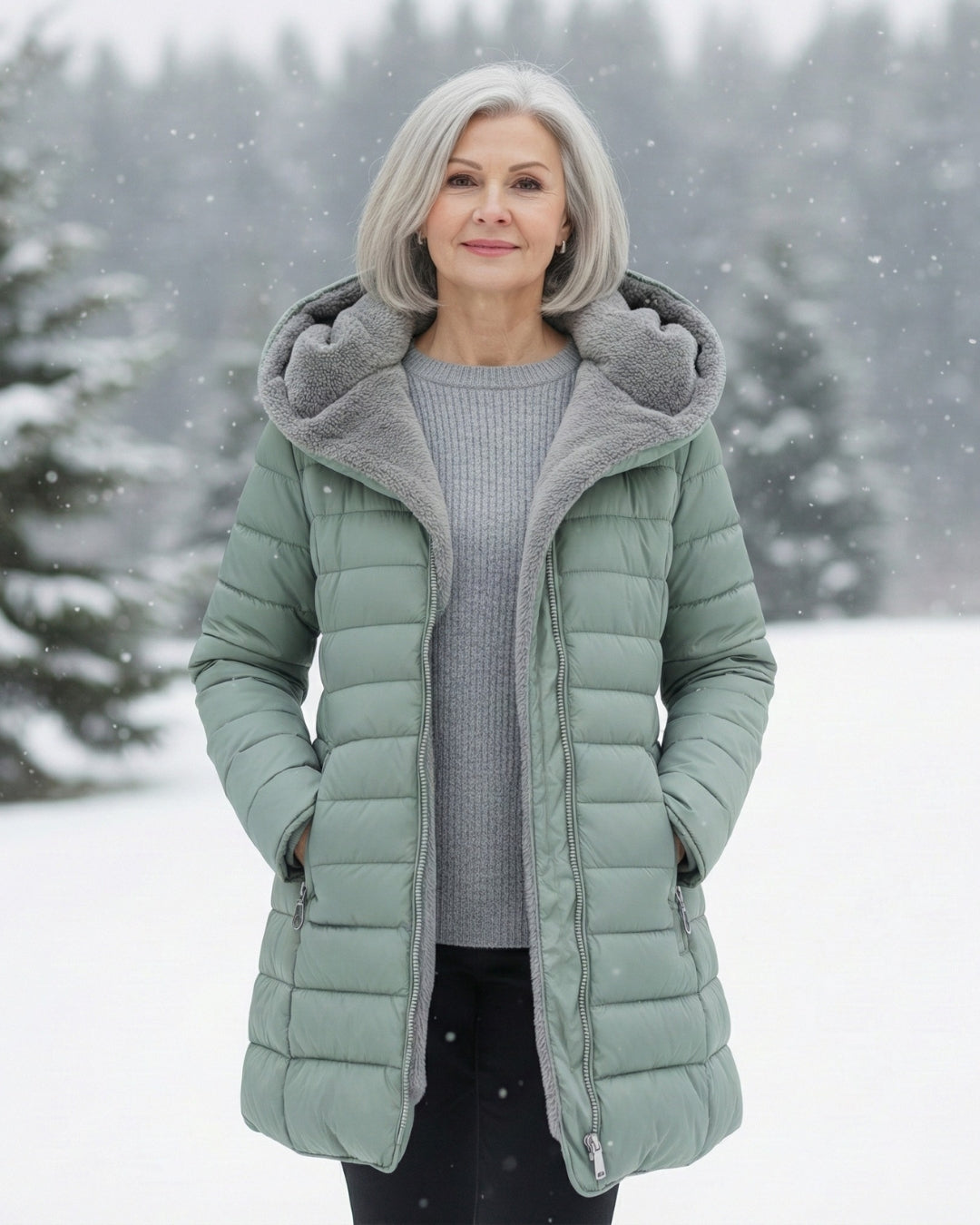 Marguerite™ — Veste matelassée chaude confortable élégante