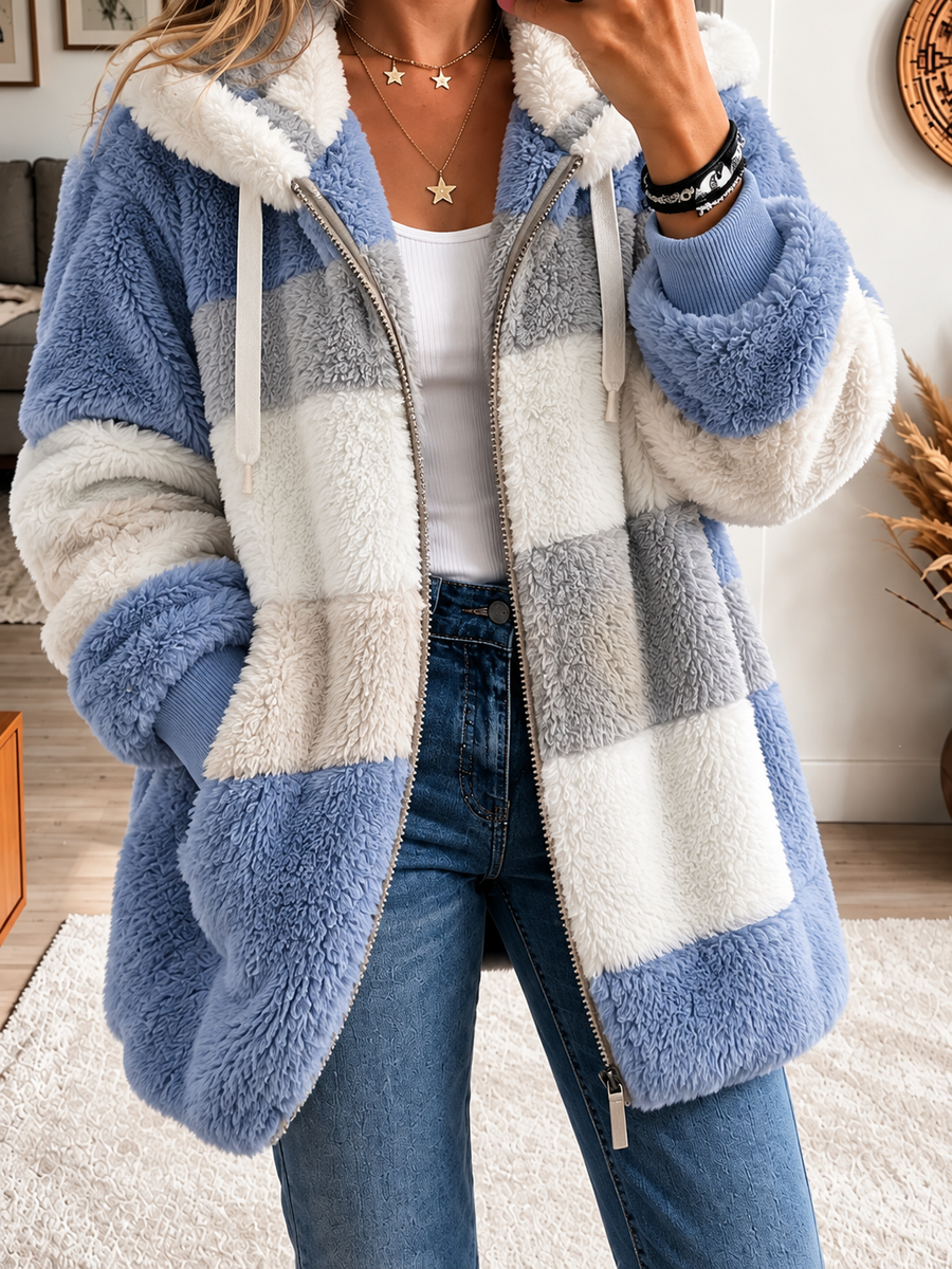 Maélorie | Manteau Matelassé Contrasté Lambora