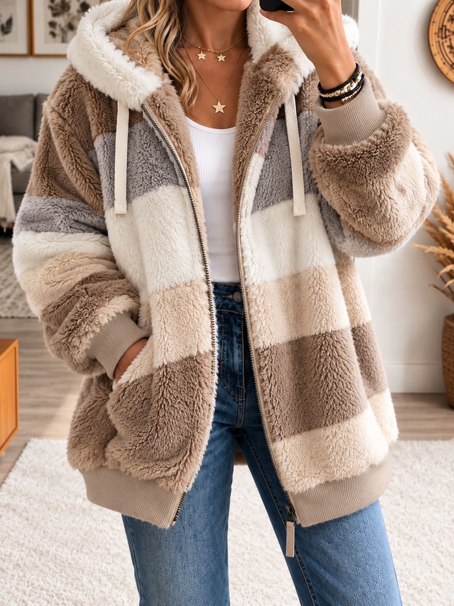 Maélorie | Manteau Matelassé Contrasté Lambora