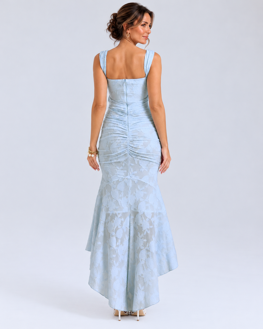 Sarah | Robe Longue Fleurie Corsetée