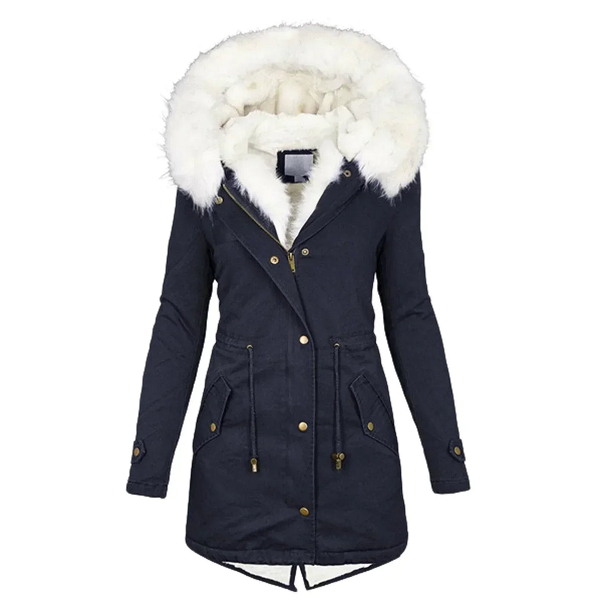 Giulia d’Hiver™ — Manteau chaud à capuche élégante