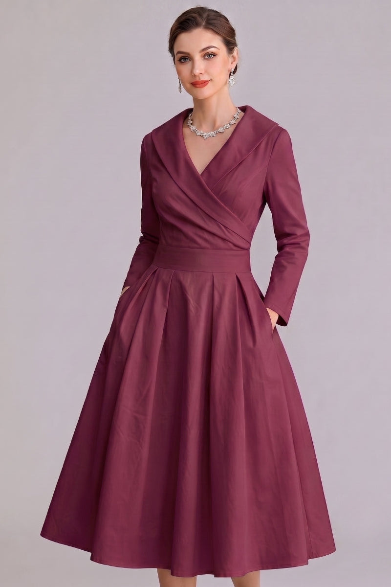 Yan | Women's Elegant Midi Dress