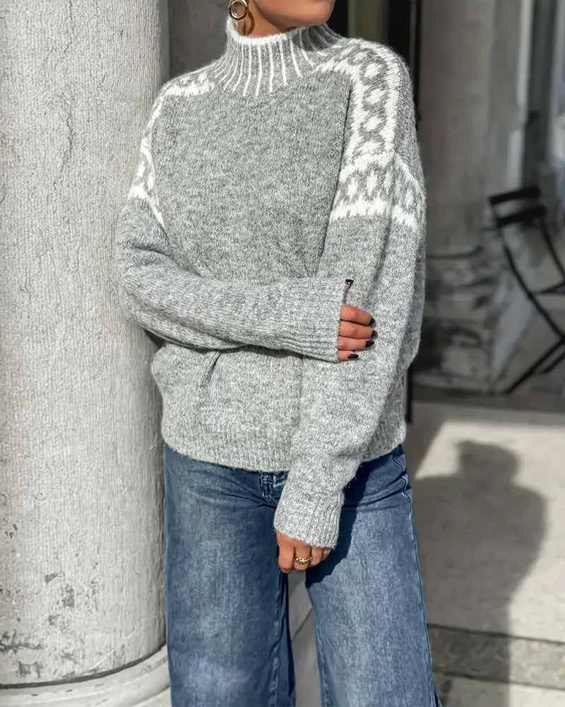 Mathilde™ — Pull chaleureux au charme nordique