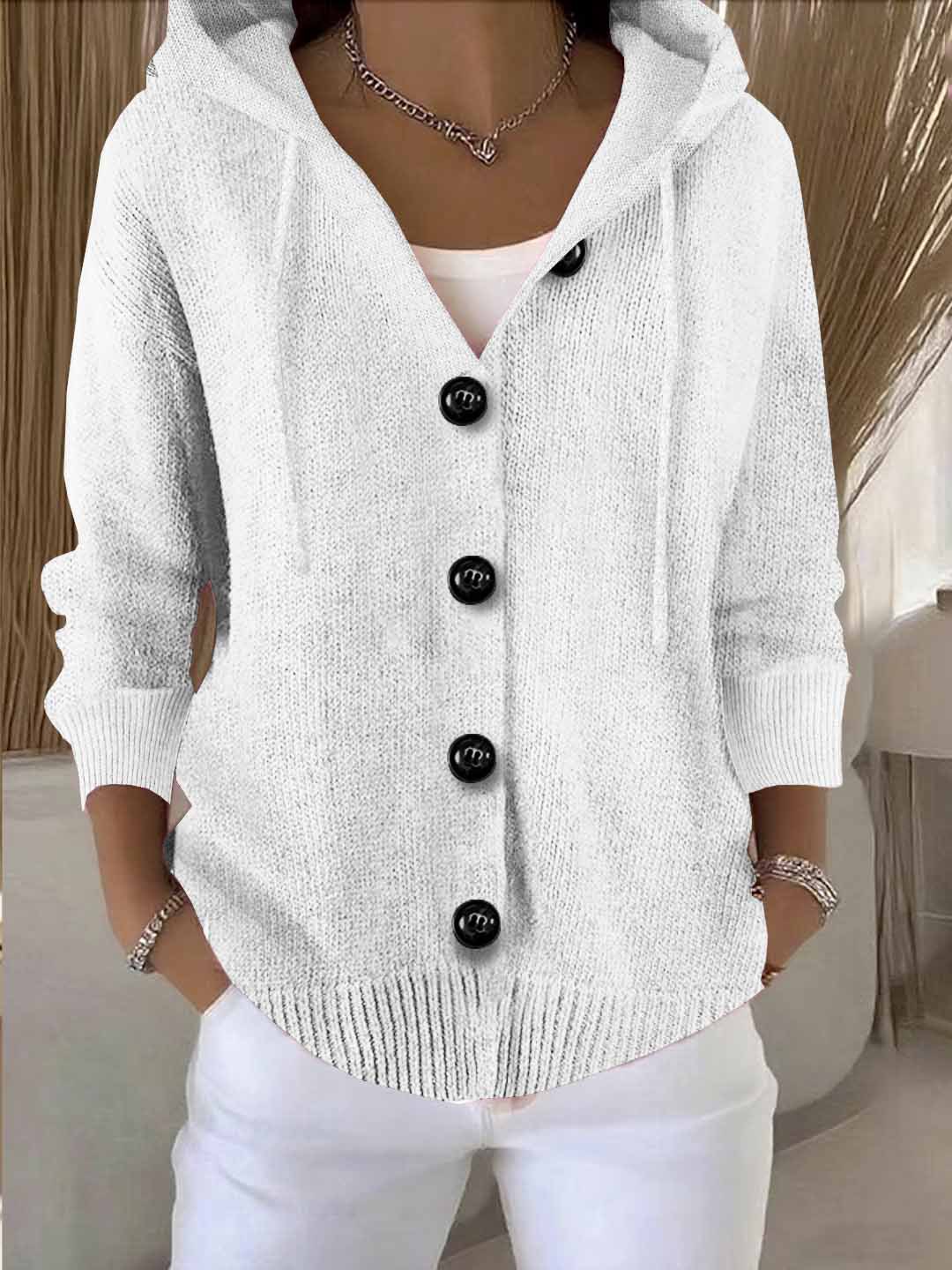 Victoire | Cardigan Ample à Capuche et Boutons