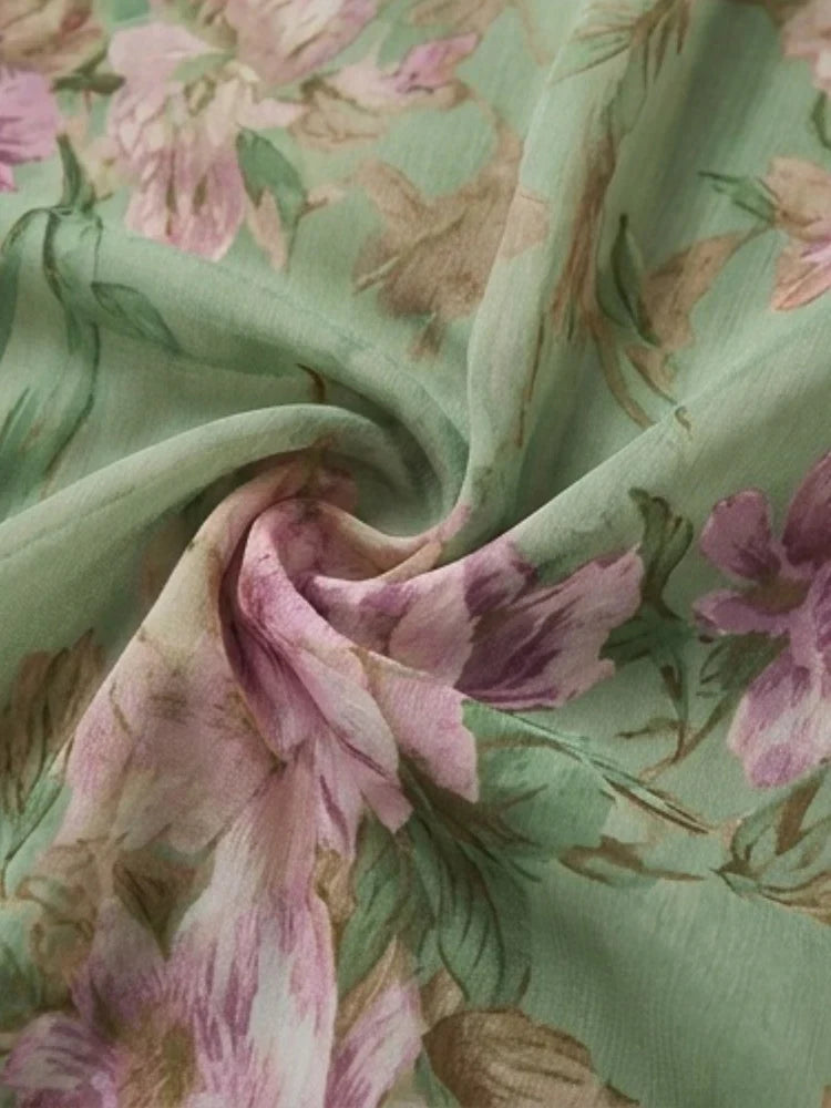 Ellie | Floral Wedding Guest Halter Maxi Dress with Tie Waist