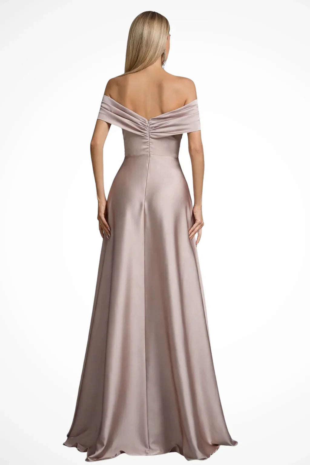Iona | Robe Longue Plissée Épaules Dénudées