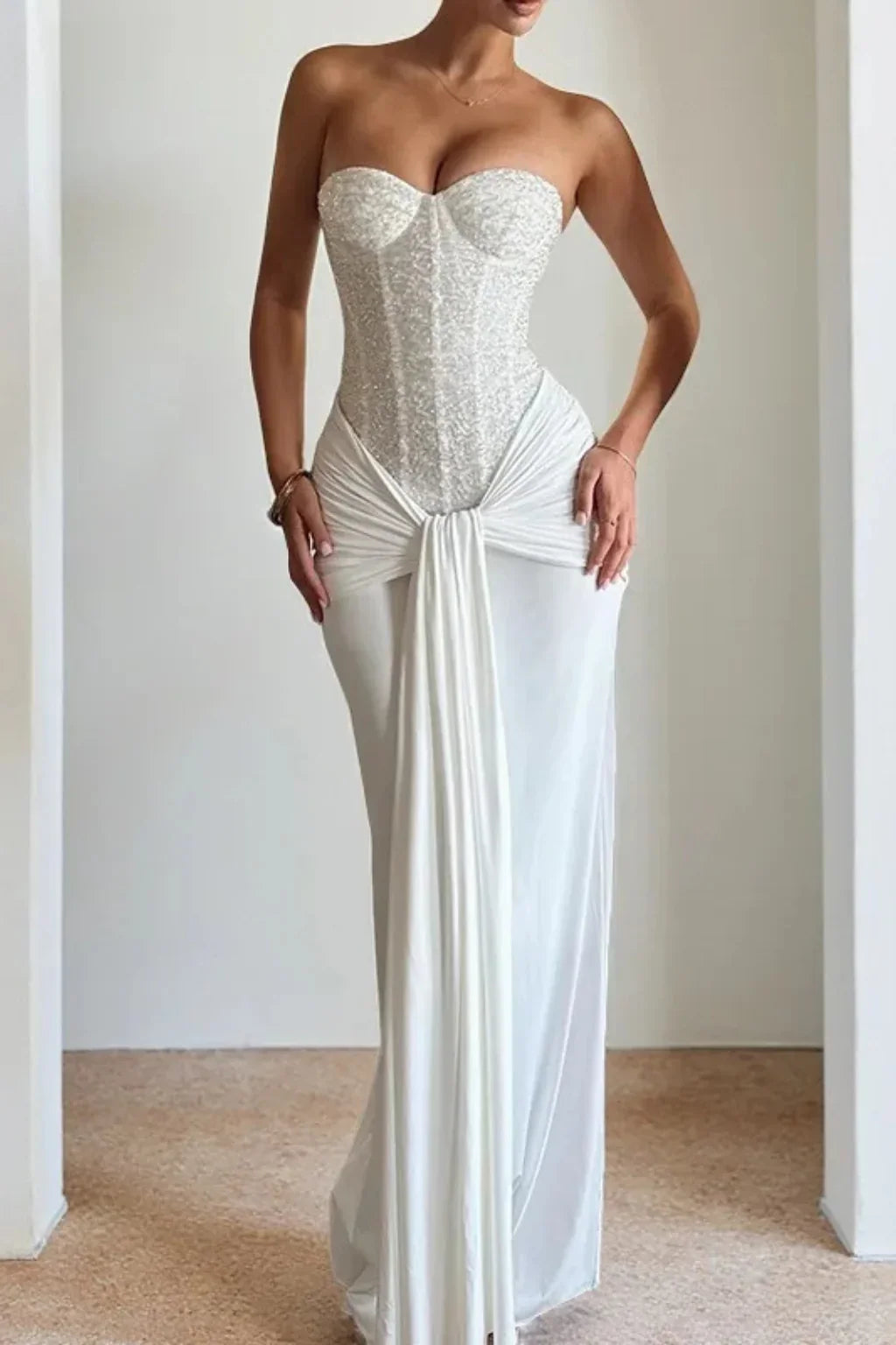 Jocelyn | Robe Longue Bustier Corset
