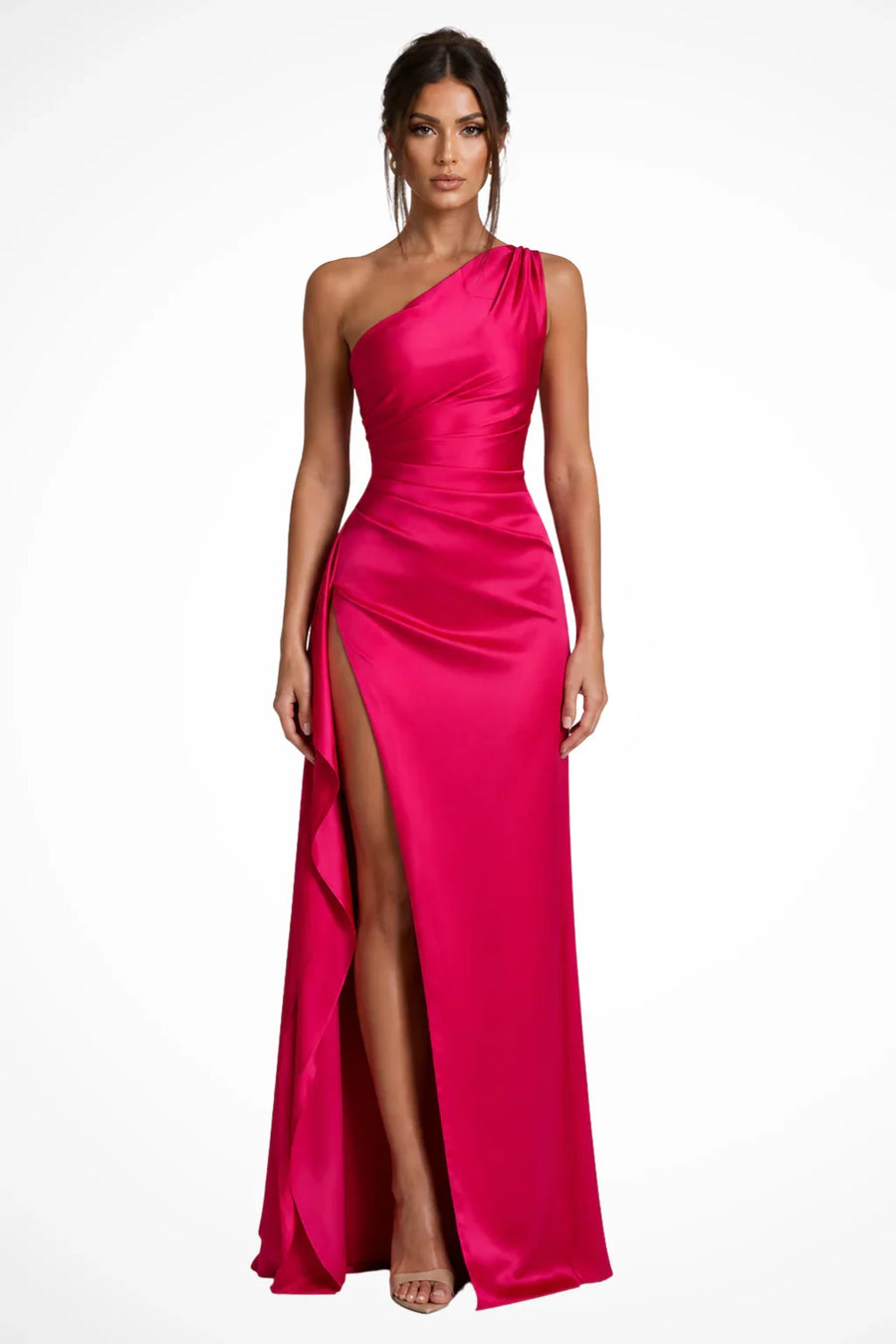 Sian | Robe Longue à Fente et Volants