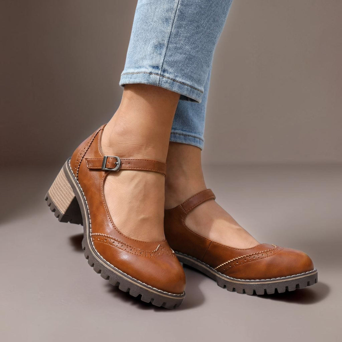 Babies Richelieu à Talon Bloc Sandrine
