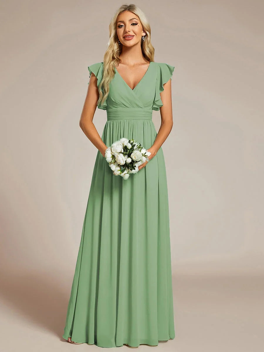 Robe Longue en Mousseline Dos Nu