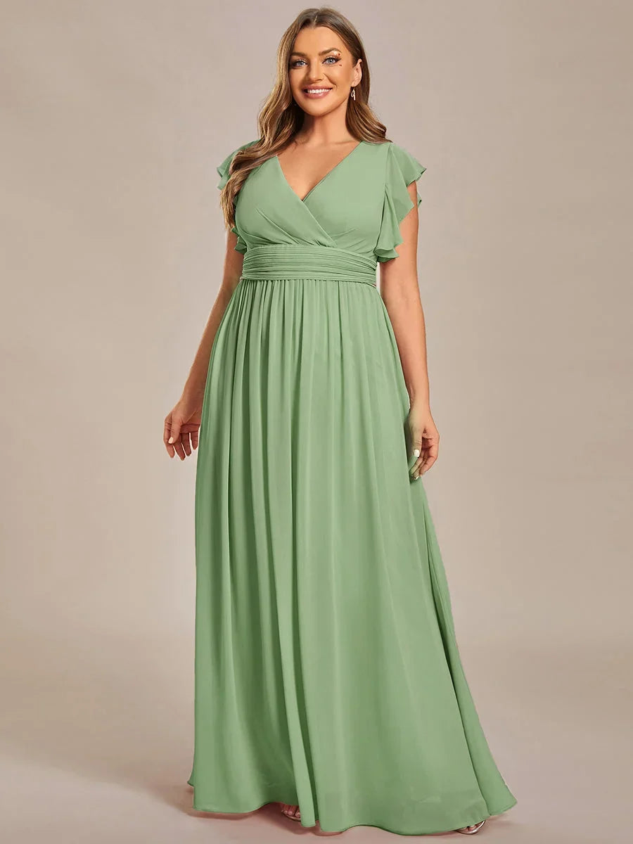 Robe Longue en Mousseline Dos Nu
