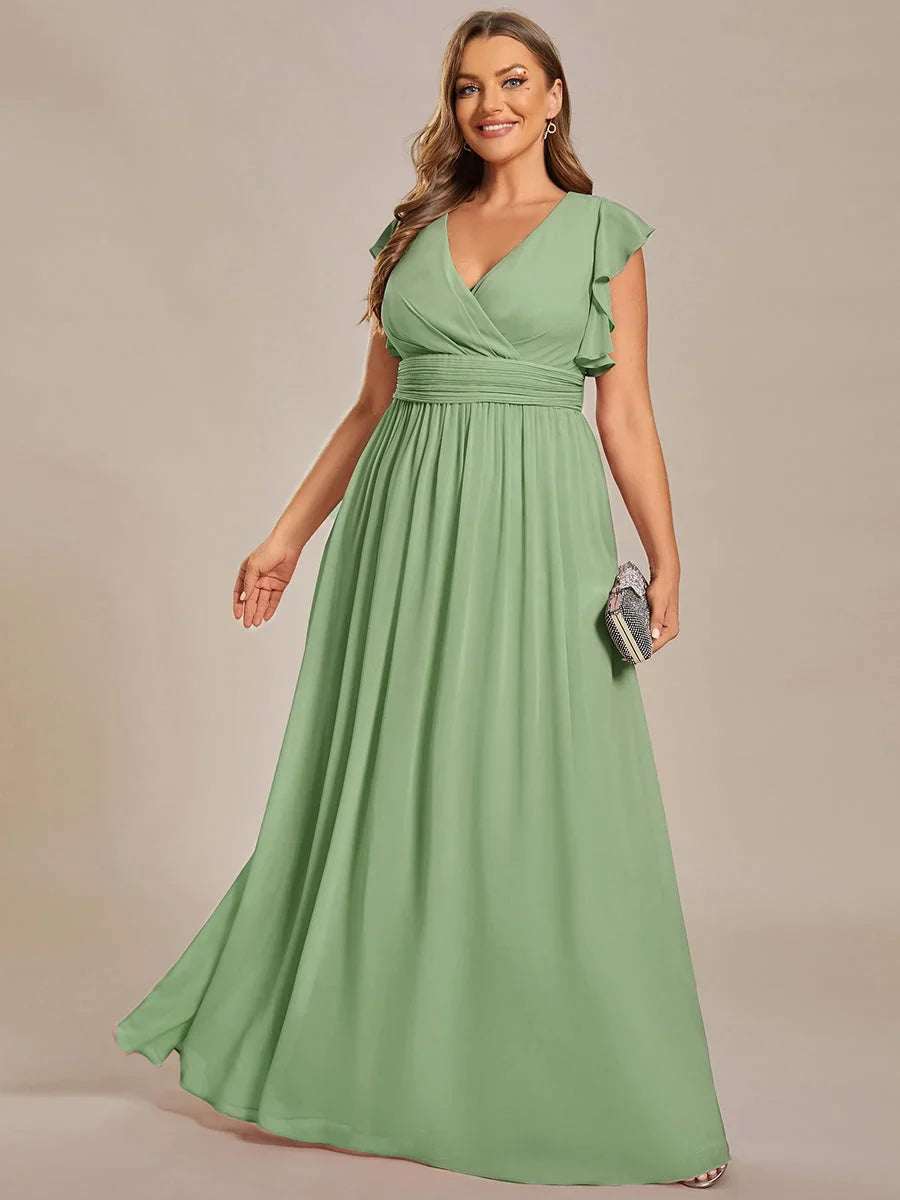 Robe Longue en Mousseline Dos Nu