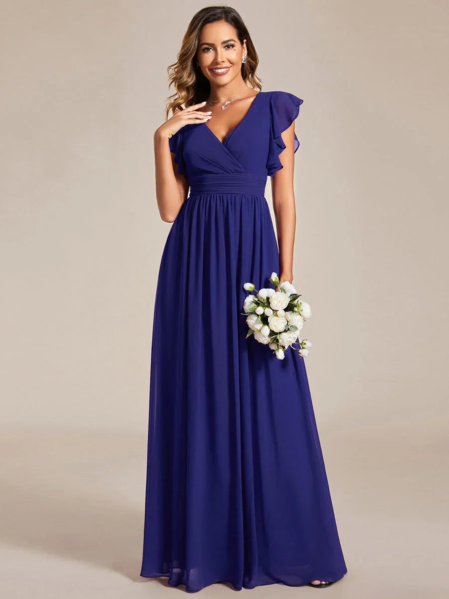 Robe Longue en Mousseline Dos Nu