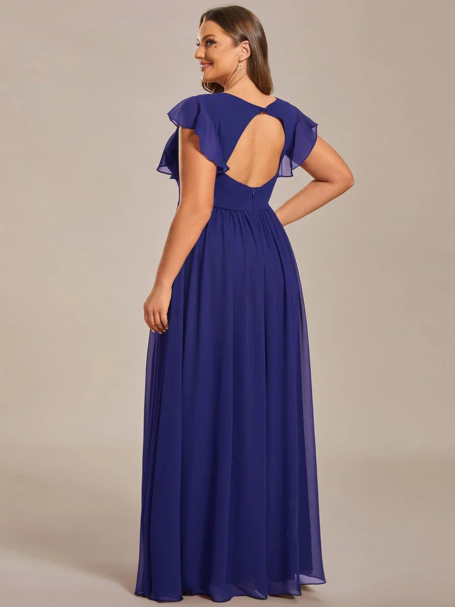 Robe Longue en Mousseline Dos Nu