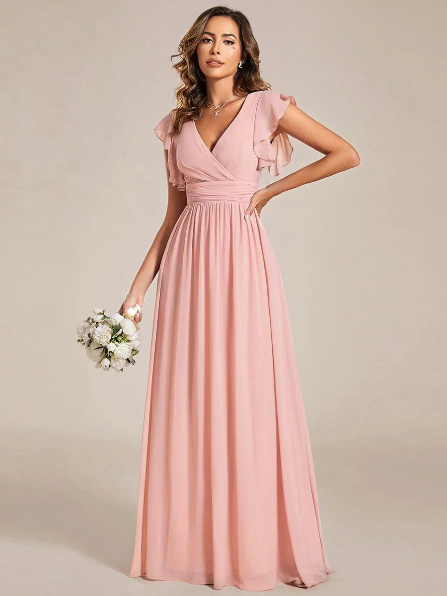 Robe Longue en Mousseline Dos Nu