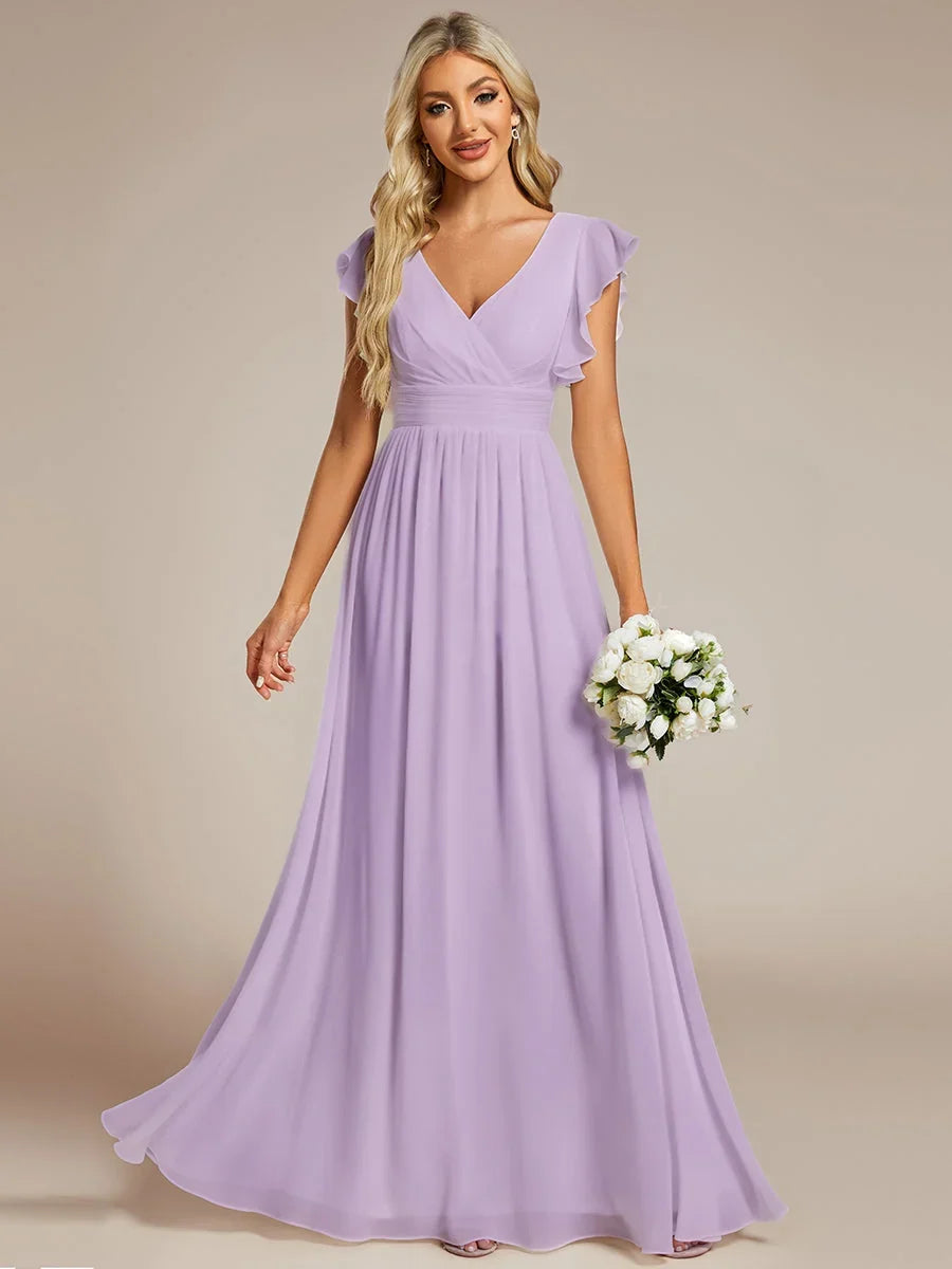Robe Longue en Mousseline Dos Nu