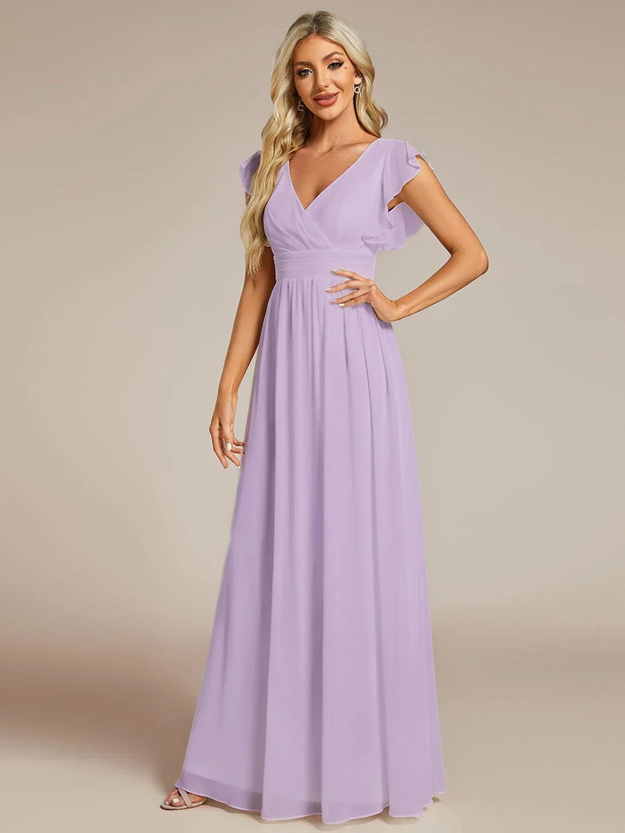 Robe Longue en Mousseline Dos Nu
