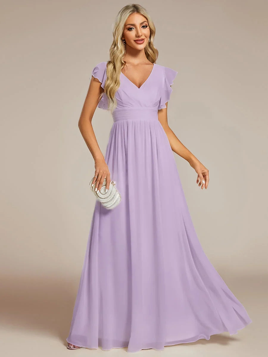 Robe Longue en Mousseline Dos Nu