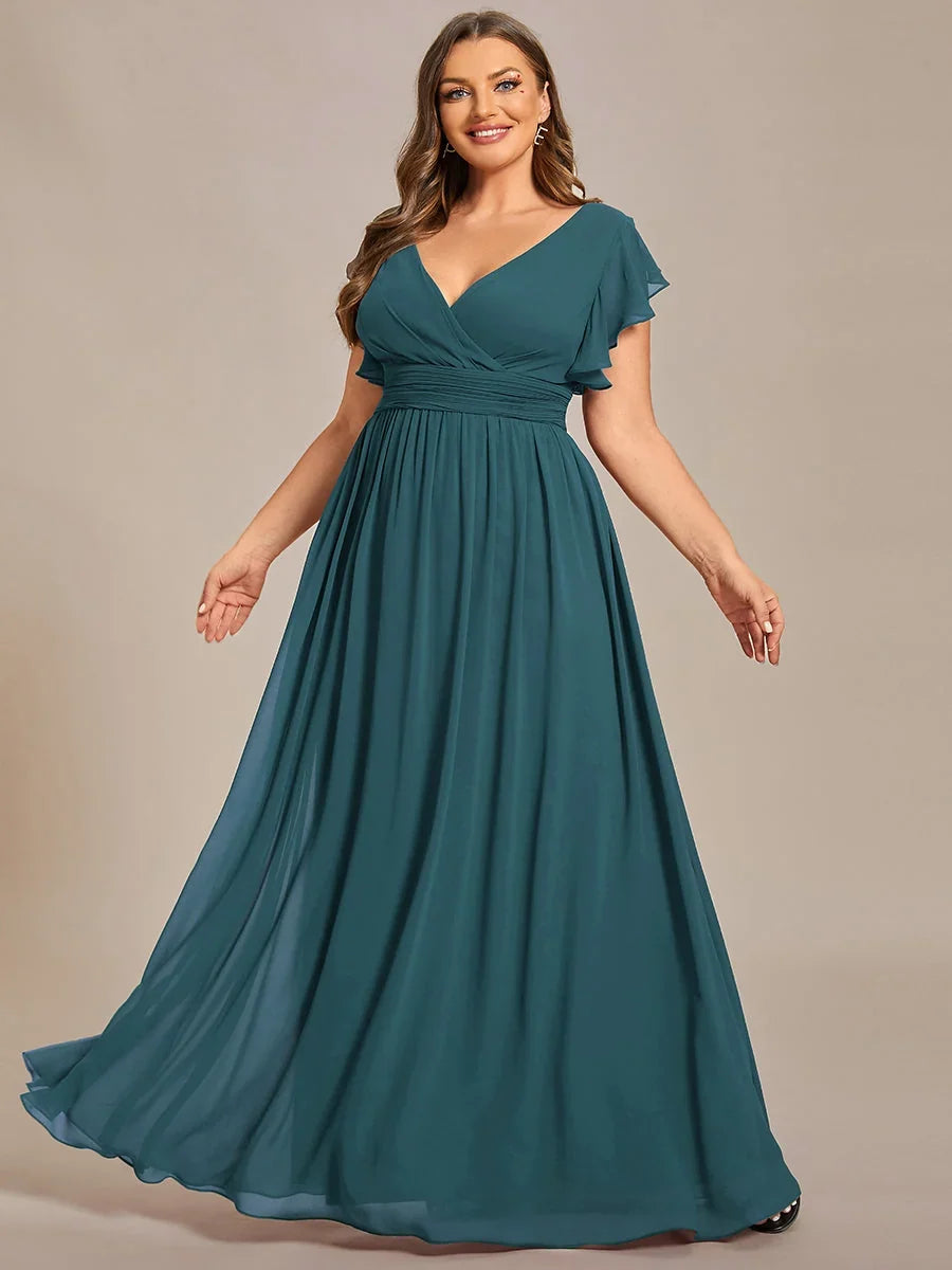 Robe Longue en Mousseline Dos Nu