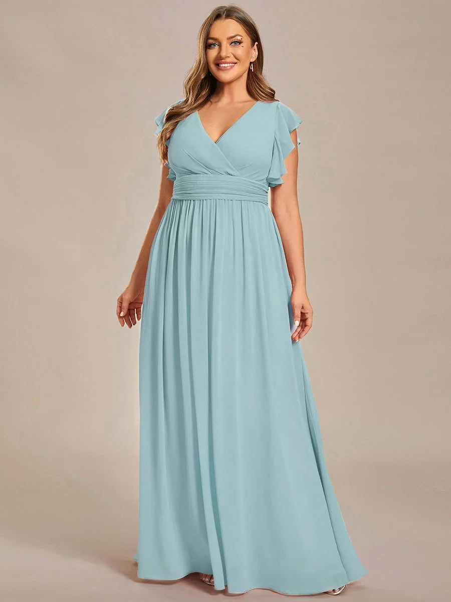 Robe Longue en Mousseline Dos Nu