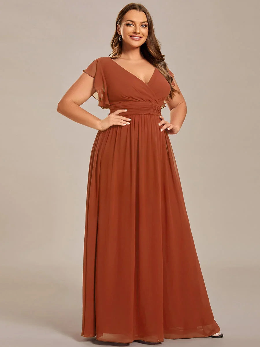 Robe Longue en Mousseline Dos Nu