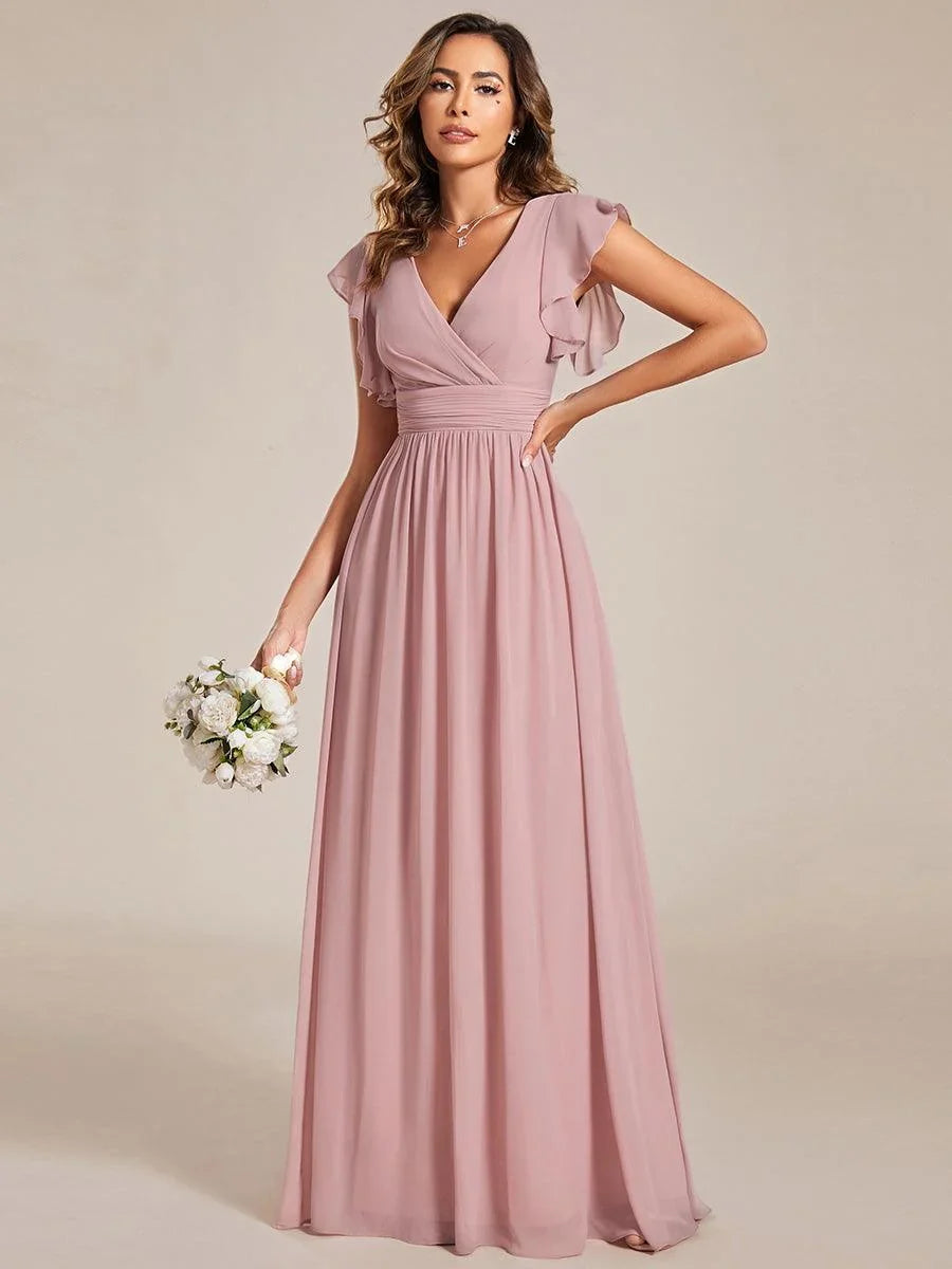 Robe Longue en Mousseline Dos Nu