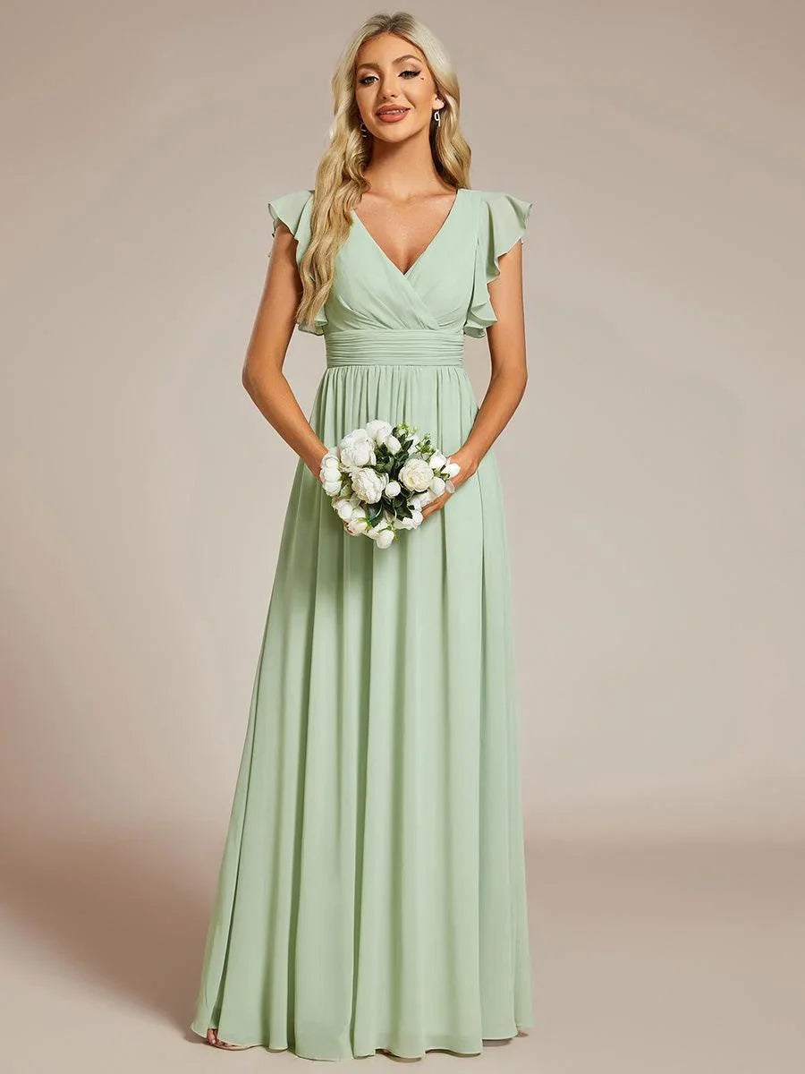 Robe Longue en Mousseline Dos Nu