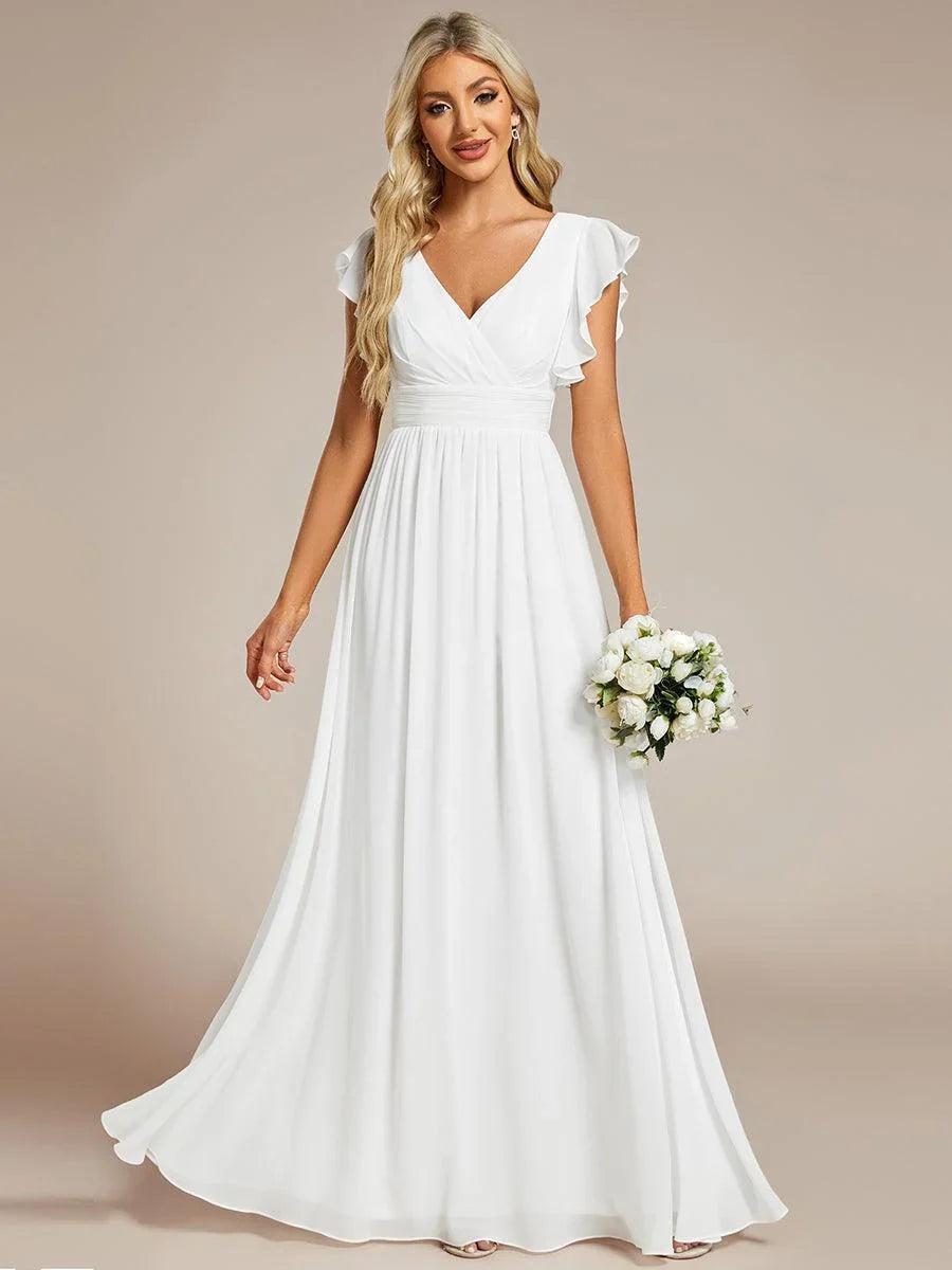 Robe Longue en Mousseline Dos Nu