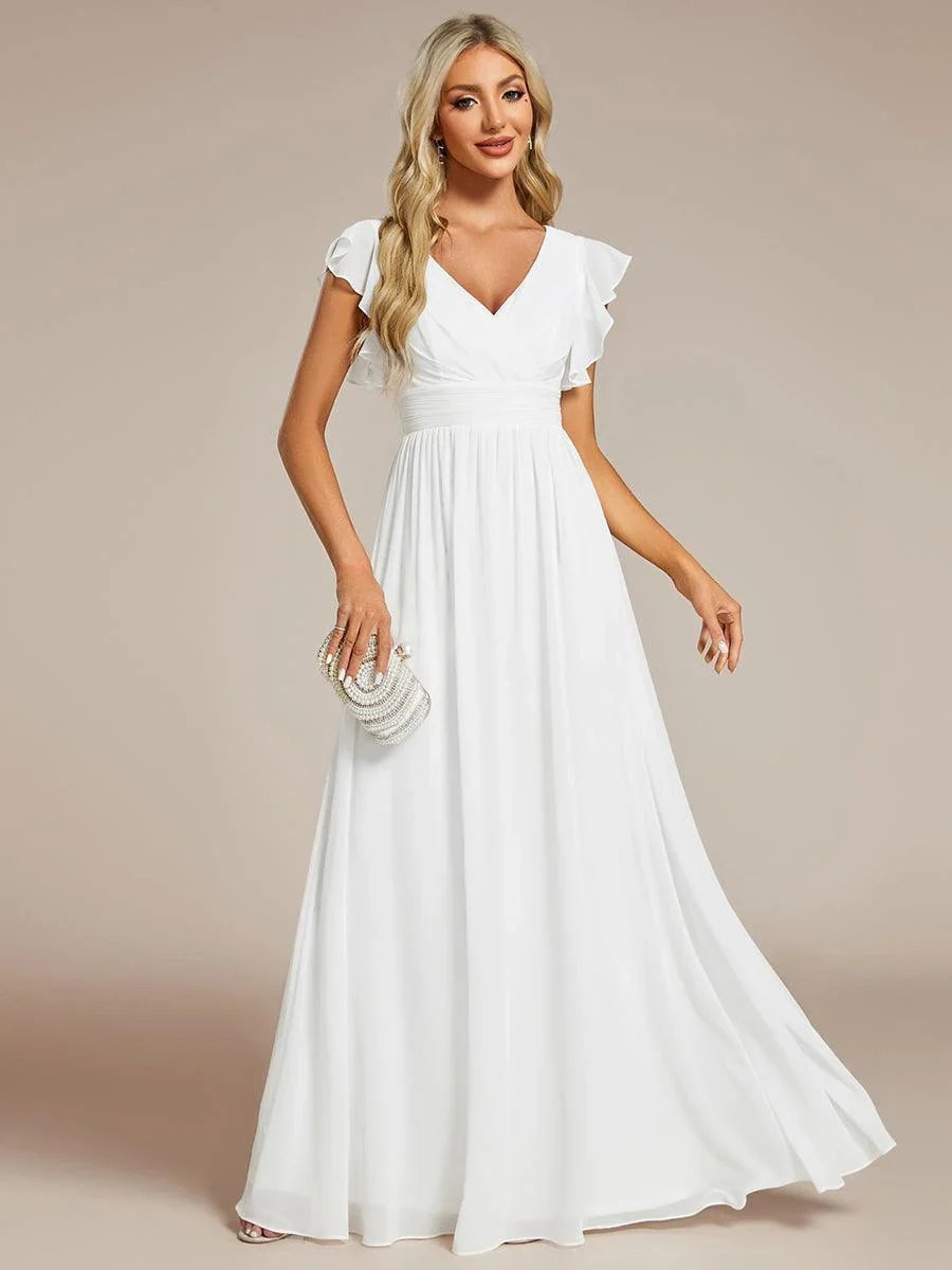 Robe Longue en Mousseline Dos Nu
