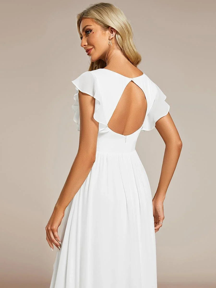 Robe Longue en Mousseline Dos Nu
