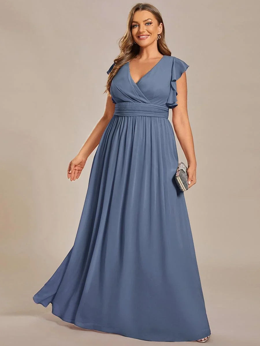 Robe Longue en Mousseline Dos Nu