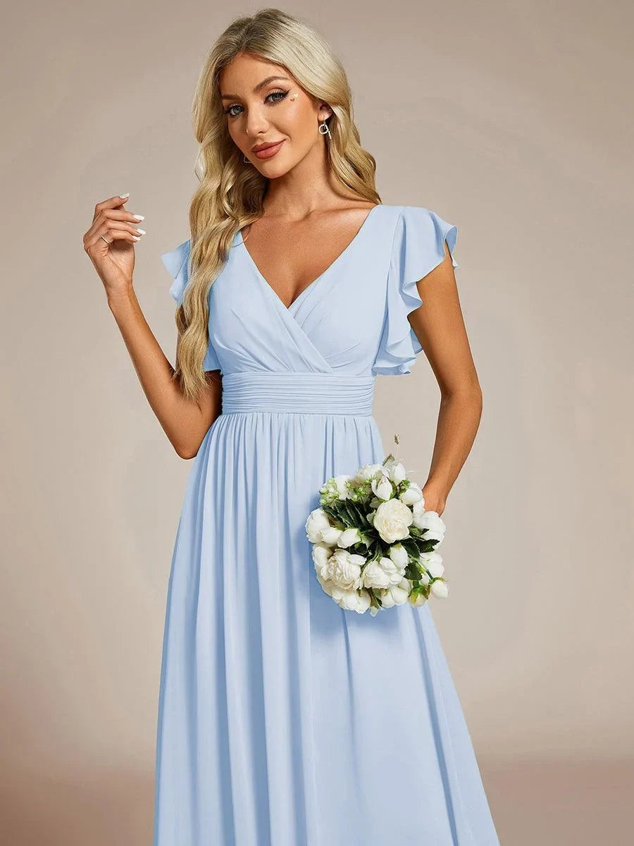 Robe Longue en Mousseline Dos Nu